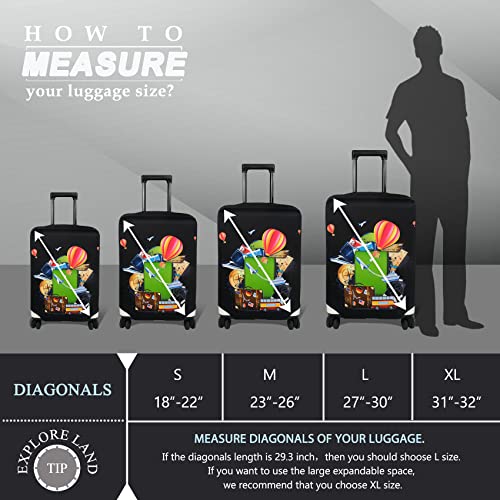 Travel Luggage Cover Fits 27 (L / Travel)