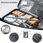20 inch Carry On Luggage Expandable Top Opening (Grey / 20 Inch (Standard))