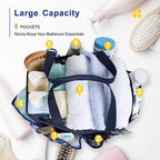 Mesh Shower Caddy Portable (1 Pack Dark Blue Camouflage / L (Classic Dorm Caddy))