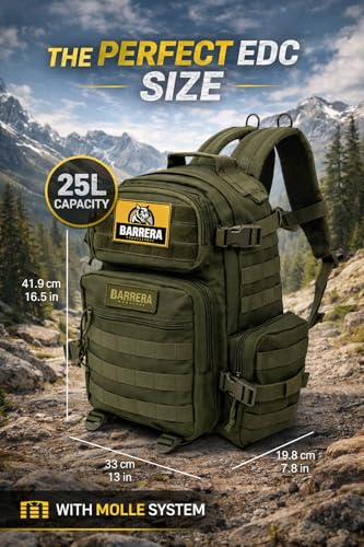 BARRERA Tactical Backpack 25L (Olive Drab / 25 L)