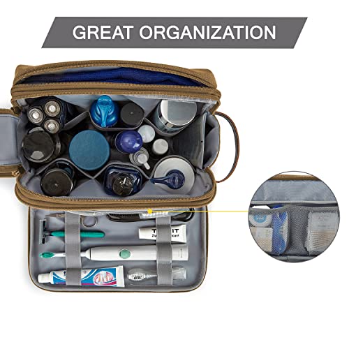 Toiletry Bag for Men (Khaki / Large)