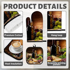 Wine Grapes Kitchen Decor Set (Vintage Wine)