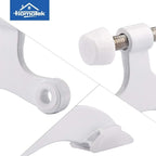 HOMOTEK 4 Pack Hinge Pin White Door Stopper, Adjustable Deluxe Heavy Duty Door - Image 5