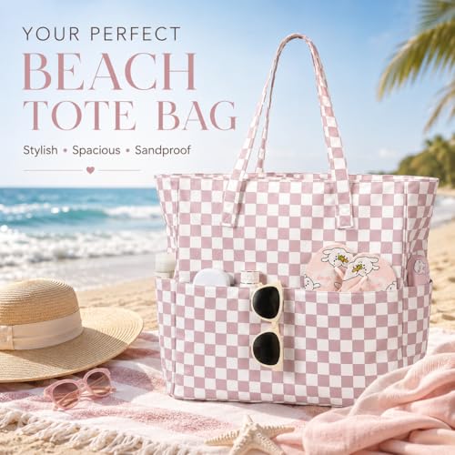 Large Beach Bag for Women (Lavender)