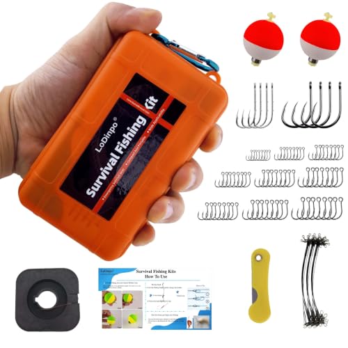 Pocket Survival Fishing Kit (Wildfire Orange)
