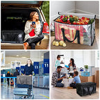 8 Pack Oversized Moving Bags with Reinforced Handles (8-Pack / Clear)