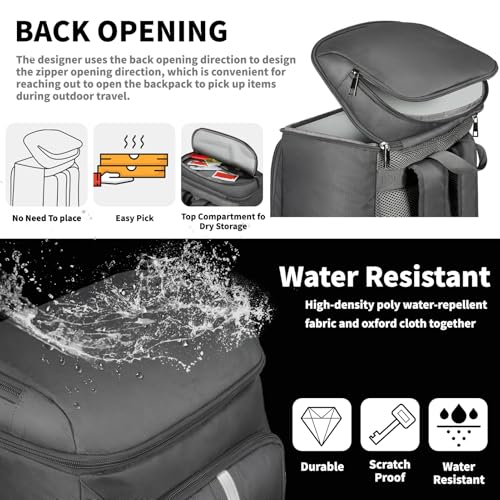Cooler Backpack for Women Men (Grey)