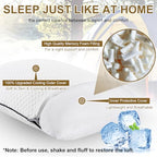 Travel Pillow (S-12 Inchx16 Inch / Cooling White)