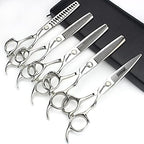 6/6.5 inch professional hair scissors hairdresser hair thinning scissors hairdressing tools barber scissors (6-inch 5pc)