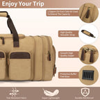 Mens Duffle Bag for Travel (Khaki)