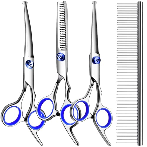 Dog Grooming Kit (Blue / 4 Piece)