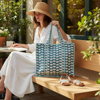 100% Cotton Quilted Tote Bag For Women (Orient Elephant)
