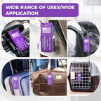 4PCS Personalized Luggage Tag (Purple / Small)