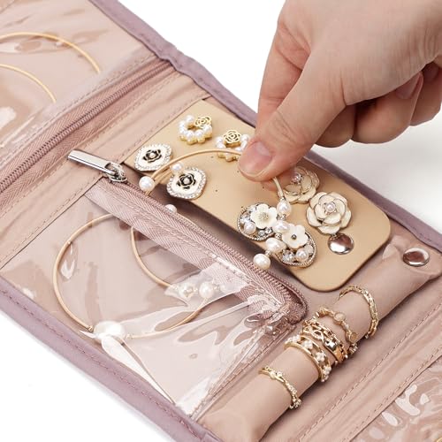 Travel Jewelry Case (Peach-Pink / Samll)