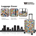 Travel Luggage Cover Suitcase Protector Fits 27 (World Voyage / L)