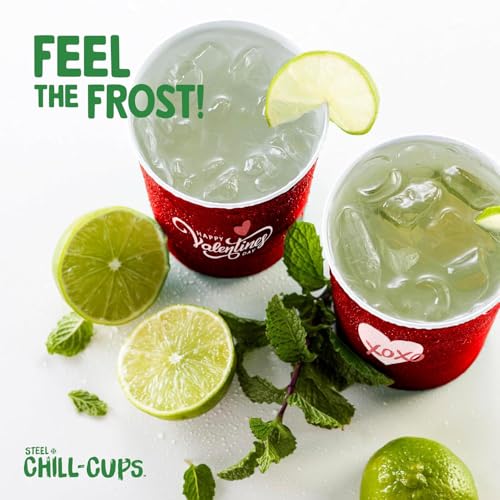 16 oz. Reusable Party Cups (Valentine Red / 12 Count)