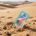 Waterproof Phone Case for Snorkeling with Lanyard IPX8 Underwater Touch (Green)