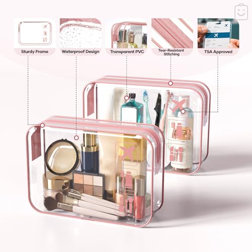 11 Set Compression Packing Cubes for Travel Essentials (Pink / 11 set)