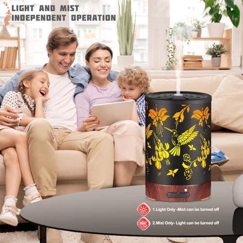 Hummingbird Essential Oils Diffuser 150ML Metal Aromatherapy Diffuser (08-hummingbird)