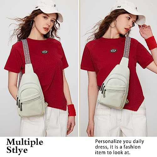 Sling Bag Crossbody Bags (White)