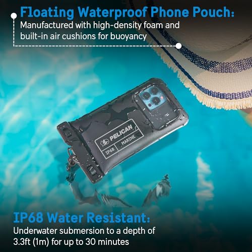 Marine Waterproof Phone Pouch (Stealth Black - 1 Pack - Regular / Regular / 1 Pack)