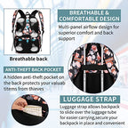 Lunch Backpack for Women (Black Pink)