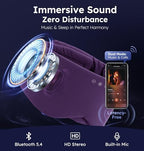 Luxury Bluetooth 5.4 Sleep Mask for Adults (Mauve)