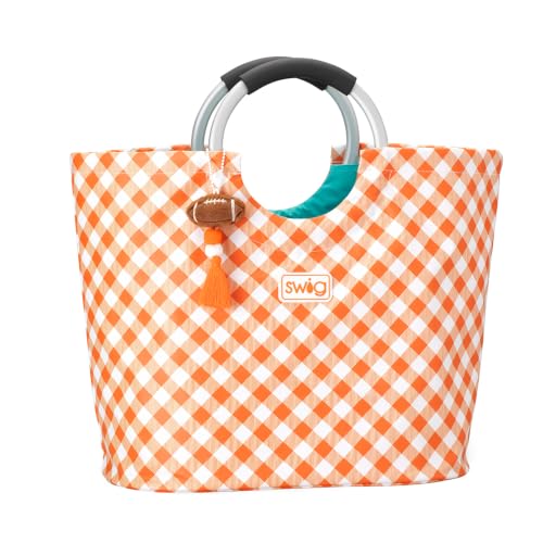 Loopi Large Waterproof Beach Tote Bag (Orange)
