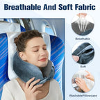 Neck Pillow for Traveling (Light Blue)