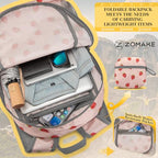 Lightweight Packable Backpack (20L / D-strawberry Print)