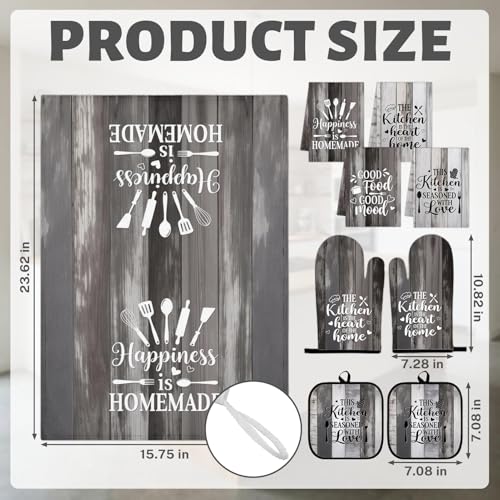 Grey Rustic Kitchen Decor Set (Gray)
