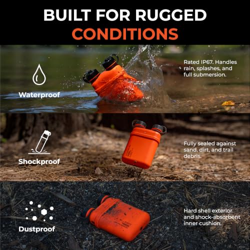 ELECOM NESTOUT Rugged Power Bank (Orange / 15000mAh)