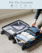 Lightweight Luggage with TSA Lock (3 Piece Set (Backpack/TB/20in) / Teal Blue)