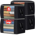 90L Clothes Storage (4 Pack-90l / Black)