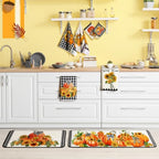 10 Pcs Fall Thanksgiving Pumpkin Kitchen Decor Set Sunflower (Orange / Pumpkin)