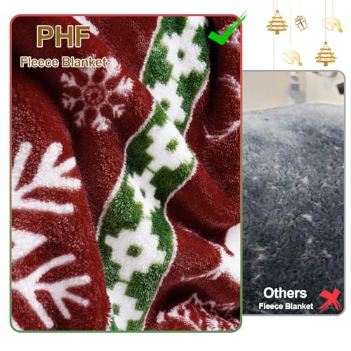 Christmas Fleece Blanket Queen (Retro Christmas / Queen(90" X 90"))