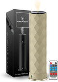 Waterless Essential Oil Hotel Scent Diffuser - Cold Air Diffuser - Covers 1000 sq. ft. - Waterless Diffuser for Home, Office & Hotel (Black + Interchangeable Sleeve) (Black + Bone White Sleeve)