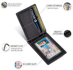 RFID Blocking Wallet Slim Bifold (Charcoal Black)