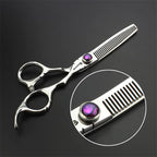 6 Inch 440C High Hardness Stainless Steel Hair Scissors Hair Salon Hair Stylist Cutting Thinning Tool Barber Special (6 Inch 3pc-b)