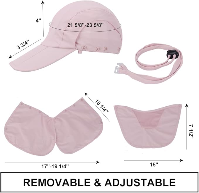 Foldable Sun Cap, Fishing Hats, UPF 50+ Protection Caps - Image 3