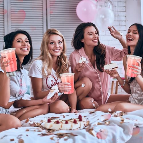 36 Pcs Happy Galentine's Day Plastic Cups 12 oz for Party (Happy Galentine's Day)