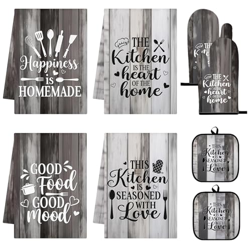 Grey Rustic Kitchen Decor Set (Gray)