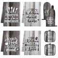 Grey Rustic Kitchen Decor Set (Gray)