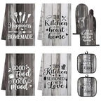 Grey Rustic Kitchen Decor Set (Gray)