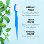 Bulk Toothbrushes (36 Pack Prepasted Mini Toothbrush - Medium)