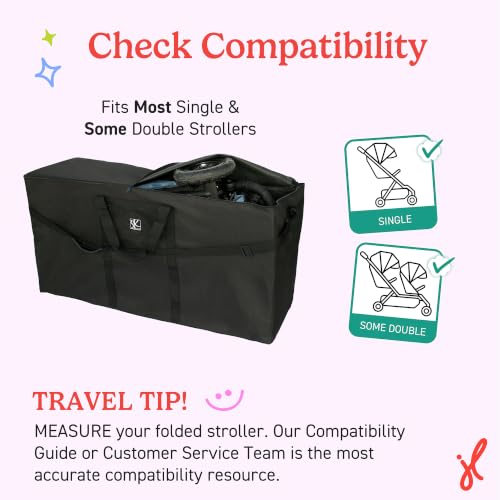 Single & Double Stroller Travel Bag (X-Large / Unpadded)