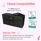 Single & Double Stroller Travel Bag (X-Large / Unpadded)