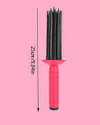Hair Fluffy Styling Curler Curls Comb,Hair Curler Curling Make Up Brush Roller Tool Portable Comb Anti‑Slip Professional Round Hair Brush for Home Personal Use Travel