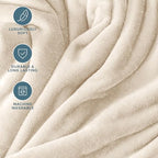 Fleece Blanket Luxury Microplush (King / 19 - Vanilla)