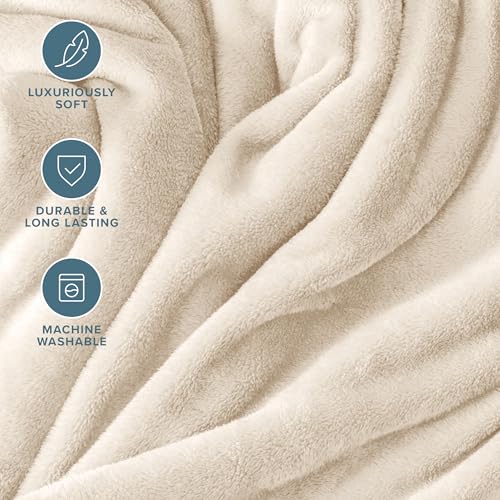 Fleece Blanket Luxury Microplush (King / 19 - Vanilla)